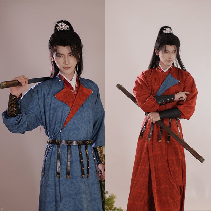 Tang Dynasty Men's Hanfu Zhui Feng - Jianxi Hanfu