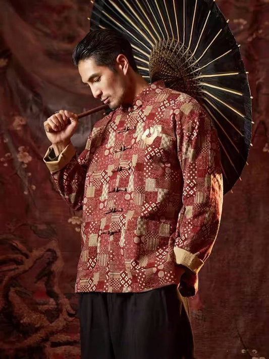 Tang Dynasty Modern Hanfu Tang Suit Jacket - Heart - Jianxi Hanfu