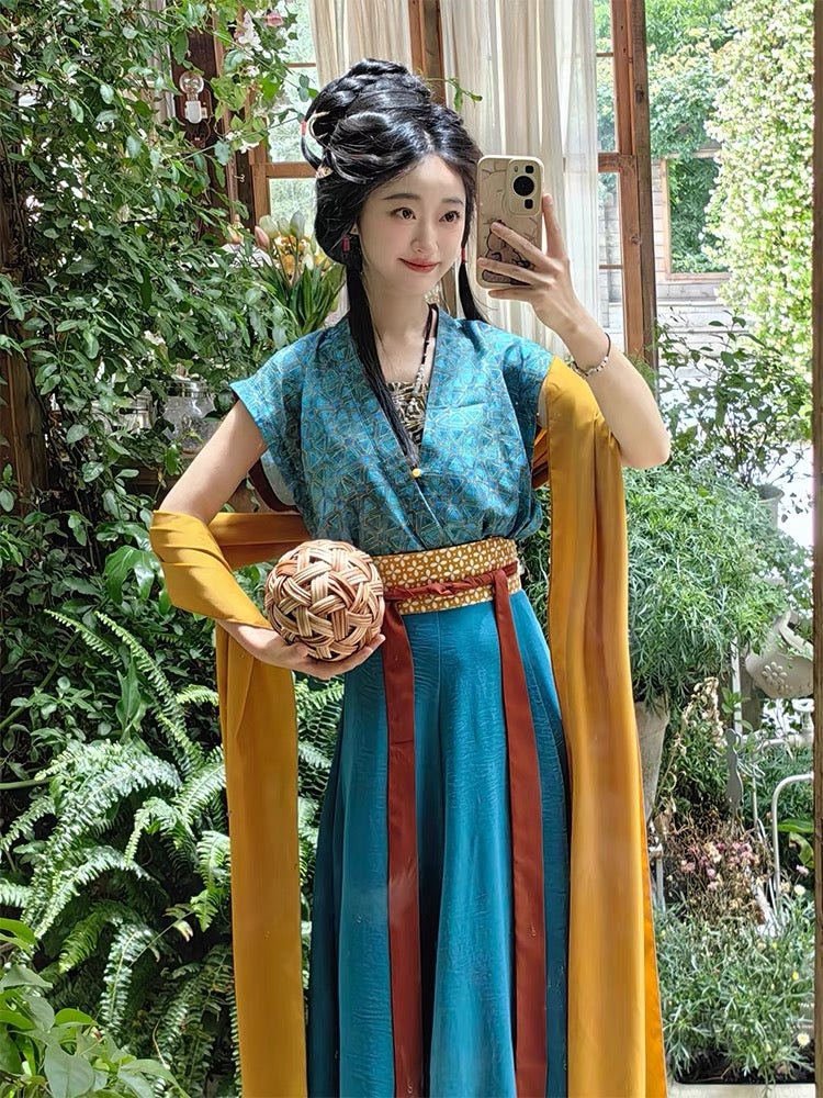 Tang Dynasty Pibo Beizi Ruqun Dress Xiao Man - Jianxi Hanfu