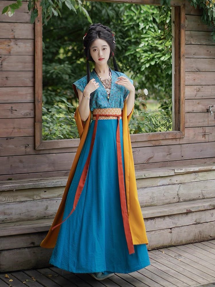 Tang Dynasty Pibo Beizi Ruqun Dress Xiao Man - Jianxi Hanfu