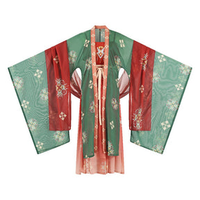 women's summer oversized green hanfu ruqun dress - Jianxi Hanfu