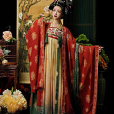 chinese tang dynasty women's plus size hanfu dress - Jianxi Hanfu