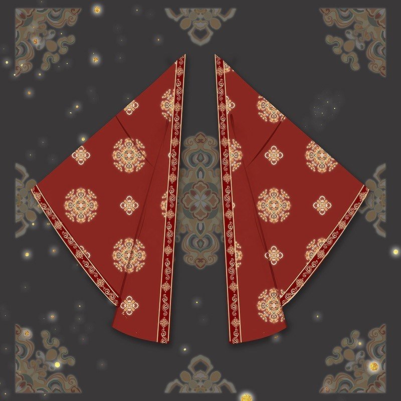 women's tang dynasty oversized big red sleeve shirt - Jianxi Hanfu