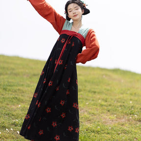 black ruqun dress women's clothes - Jianxi Hanfu