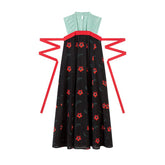 green black qixiong ruqun women's hanfu dress - Jianxi Hanfu