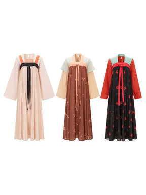 chinese women's tang dynasty ruqun hanfu dress - Jianxi Hanfu