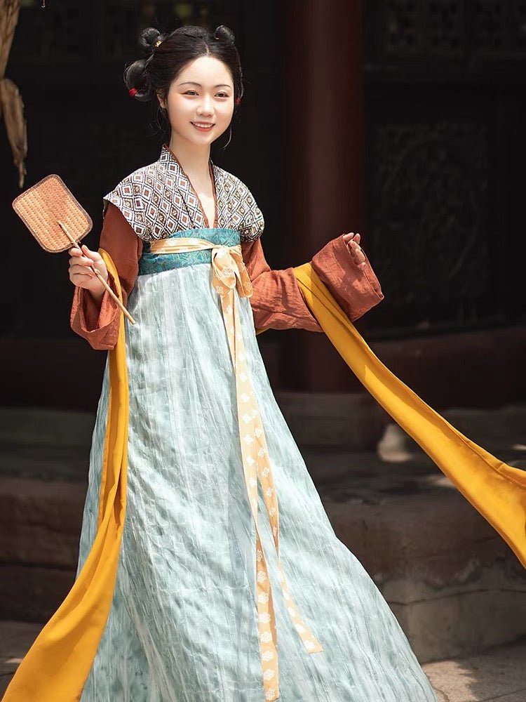 Tang Dynasty Qixiong Ruqun Dress Tang San Sui - Jianxi Hanfu