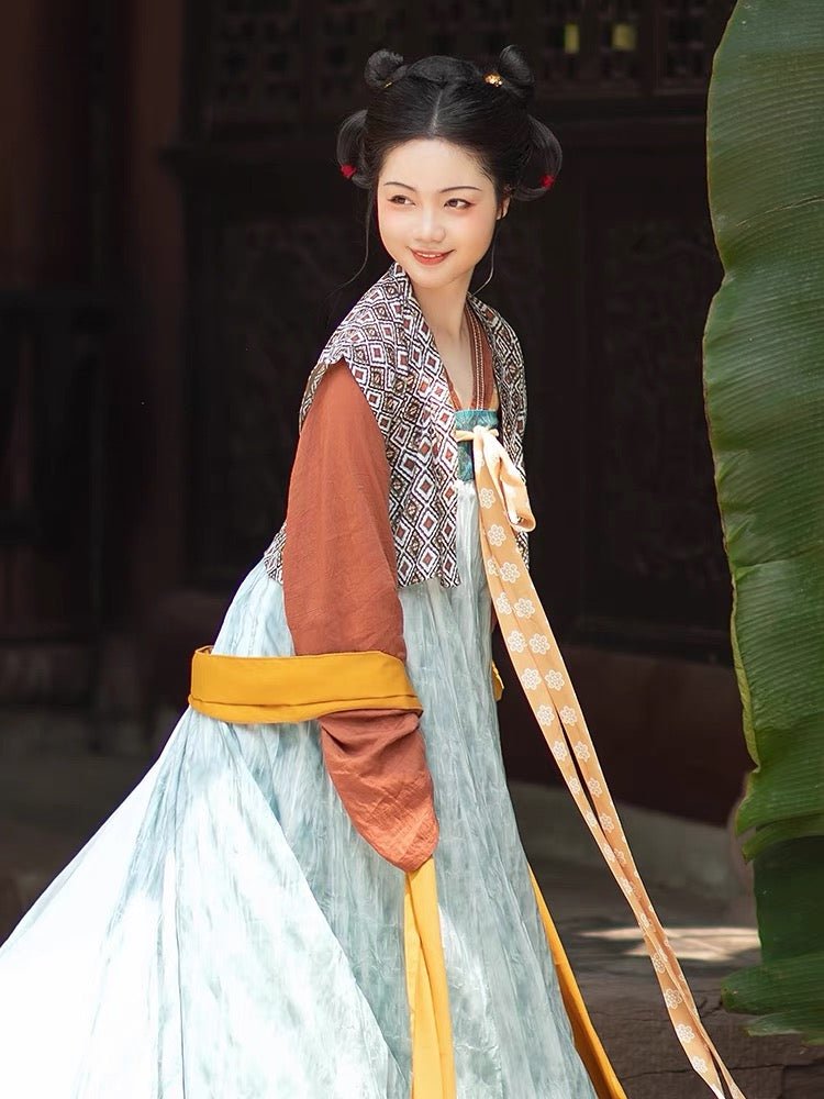 Tang Dynasty Qixiong Ruqun Dress Tang San Sui - Jianxi Hanfu