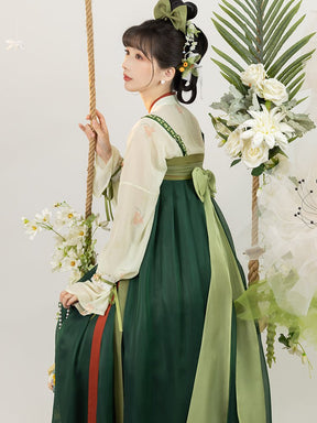 chinese style women's summer green ruqun dress - Jianxi hanfu