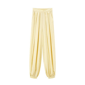 Chinese style yellow harem pants - Jianxi Hanfu