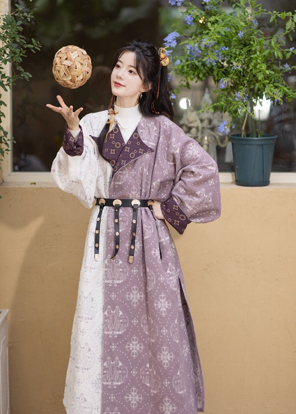 tang dynasty spring/autumn hanfu white round collar robe - Jianxi Hanfu