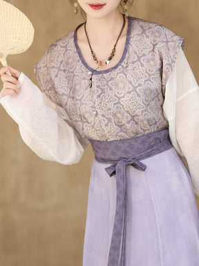 chinese style women's purple clothes - Jianxi Hanfu