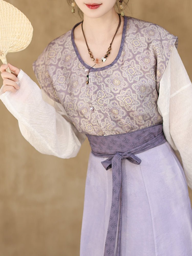 chinese style women's purple clothes - Jianxi Hanfu