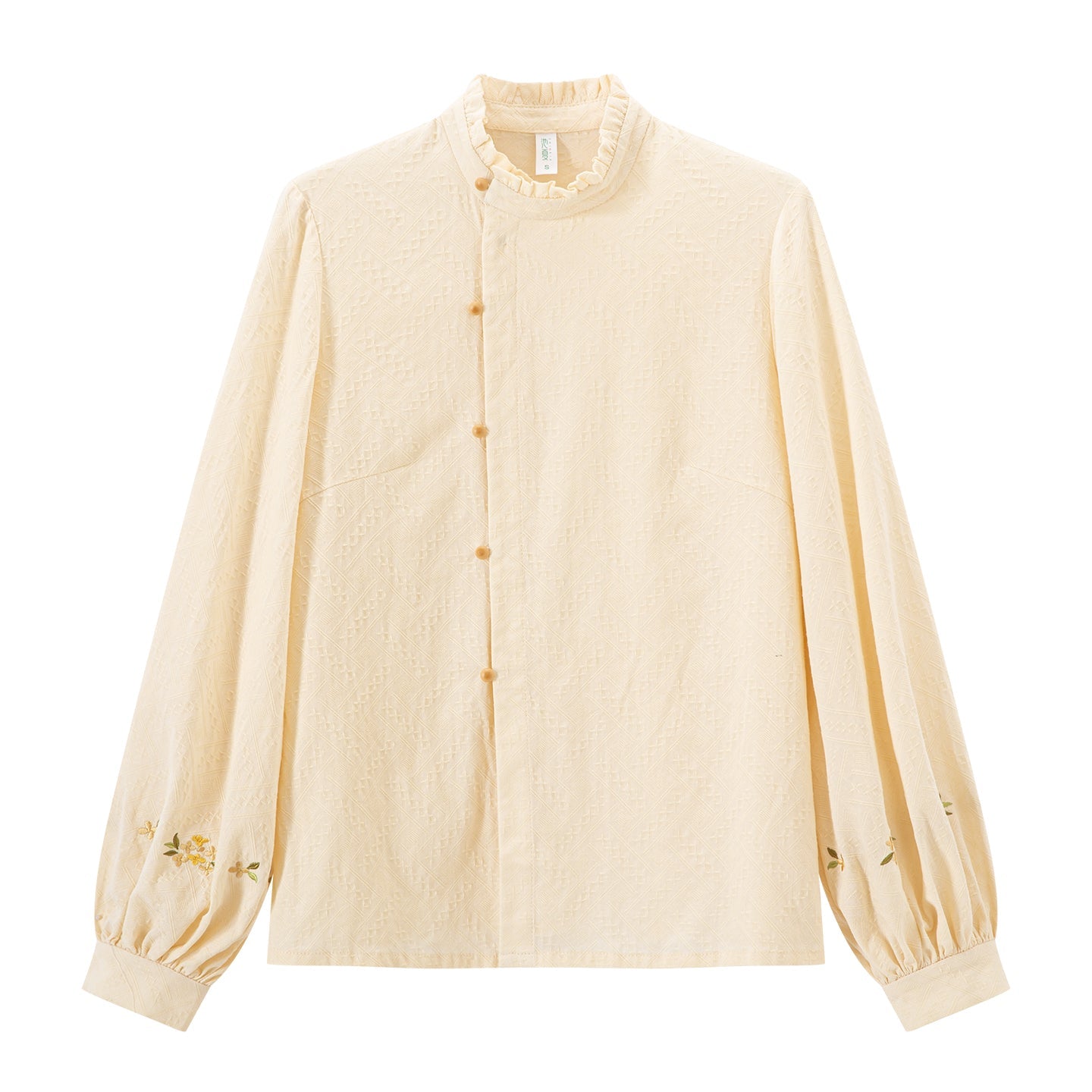 women's hanfu yellow shirt - Jianxi Hanfu