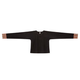 chinese style black women's round collar shirt - Jianxi Hanfu