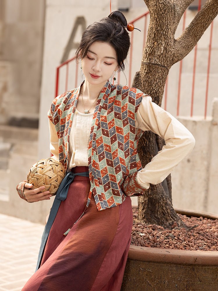 women's spring autumn black shirt - Jianxi Hanfu