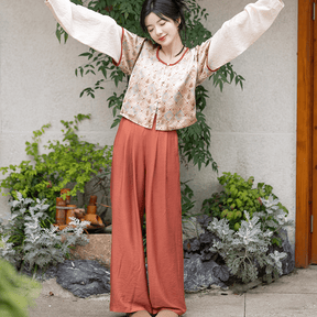 tang dynasty women's hanfu white shirt - Jianxi Hanfu