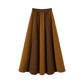 tang dynasty women's winter clothes hanfu ruqun brown dress - Jianxi Hanfu