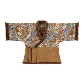chinese tang dynasty women's brown banbi coat - Jianxi Hanfu