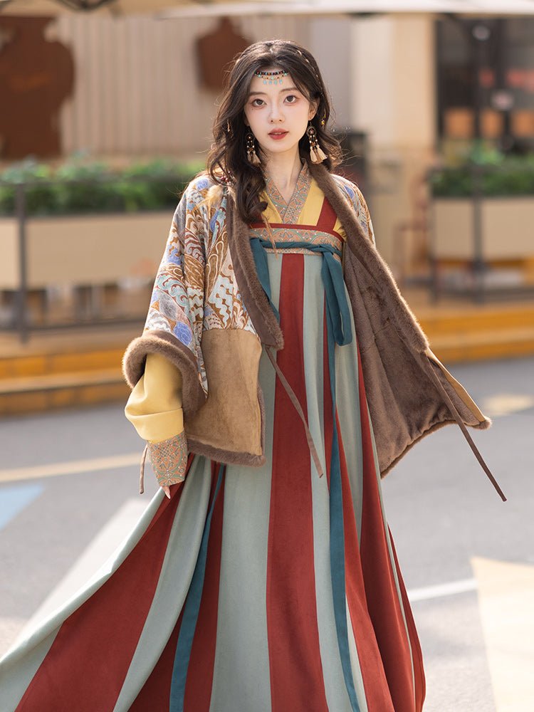 chinese tang dynasty women's qixiong ruqun dress - Jianxi Hanfu