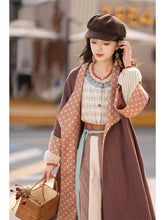 new chinese style tang dynasaty women's winter hanfu green beizi - Jianxi Hanfu
