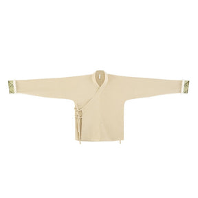 Chinese tang dynasty women's green cross collar shirt - Jianxi Hanfu
