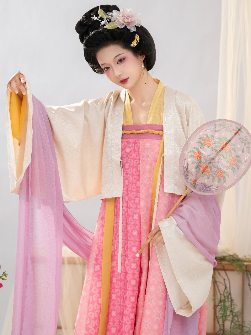 chinese style women's hanfu clothes purple pibo - Jianxi hanfu