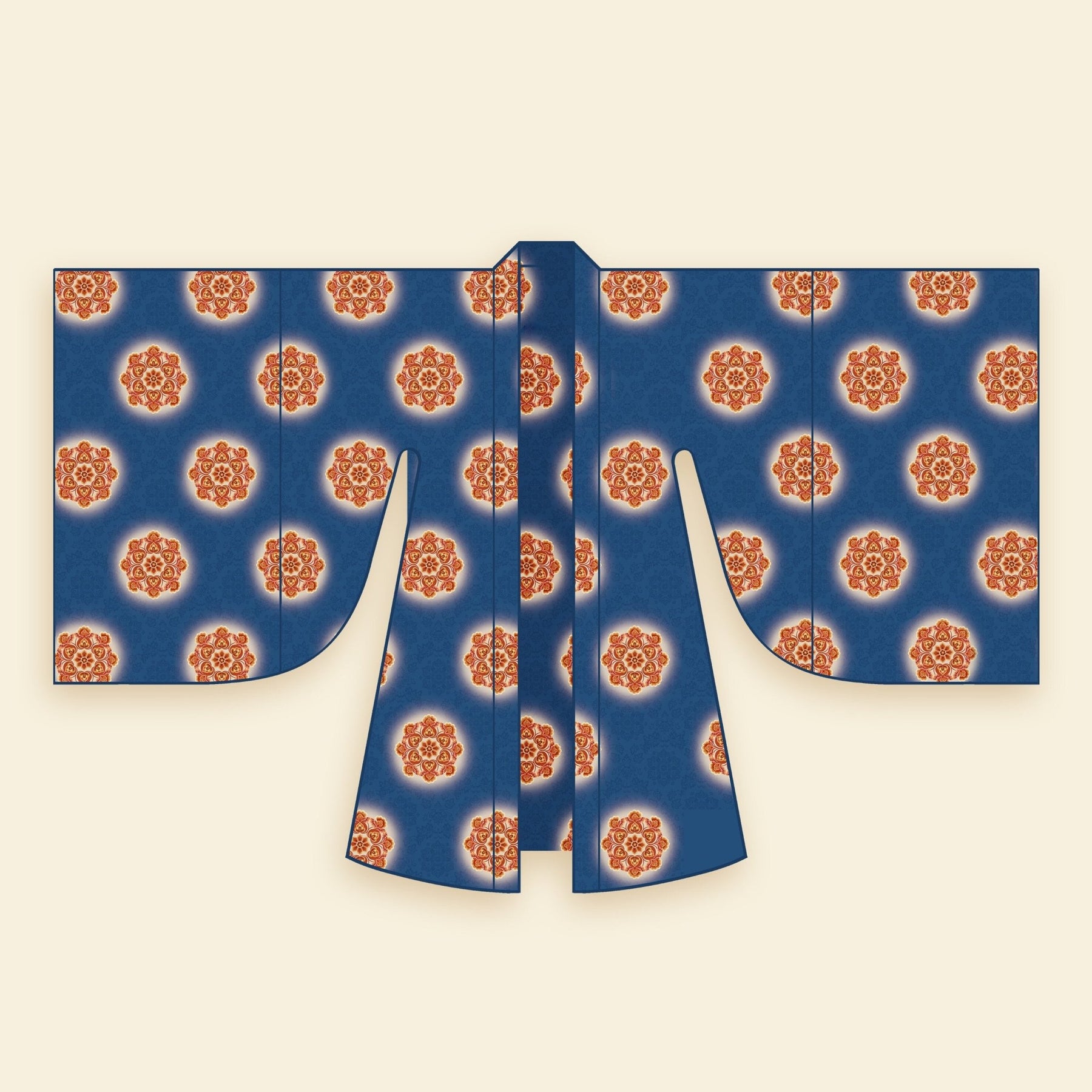 women's plus size hanfu tang dynasty blue big sleeve shirt - Jianxi Hanfu