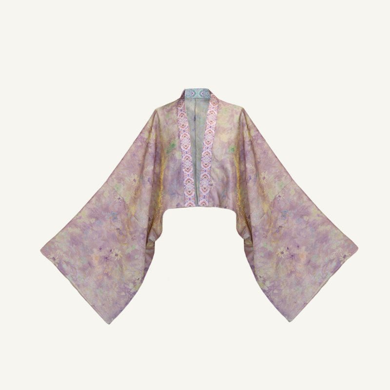 women's plus size hanfu purple duijin shirt - Jianxi Hanfu