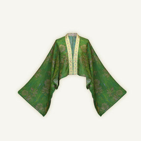 women's plus size hanfu green duijin shirt - Jianxi Hanfu