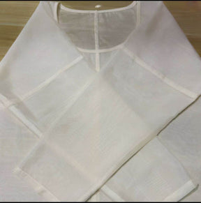 women's plus size hanfu clothes white round collar shirt - Jianxi Hanfu