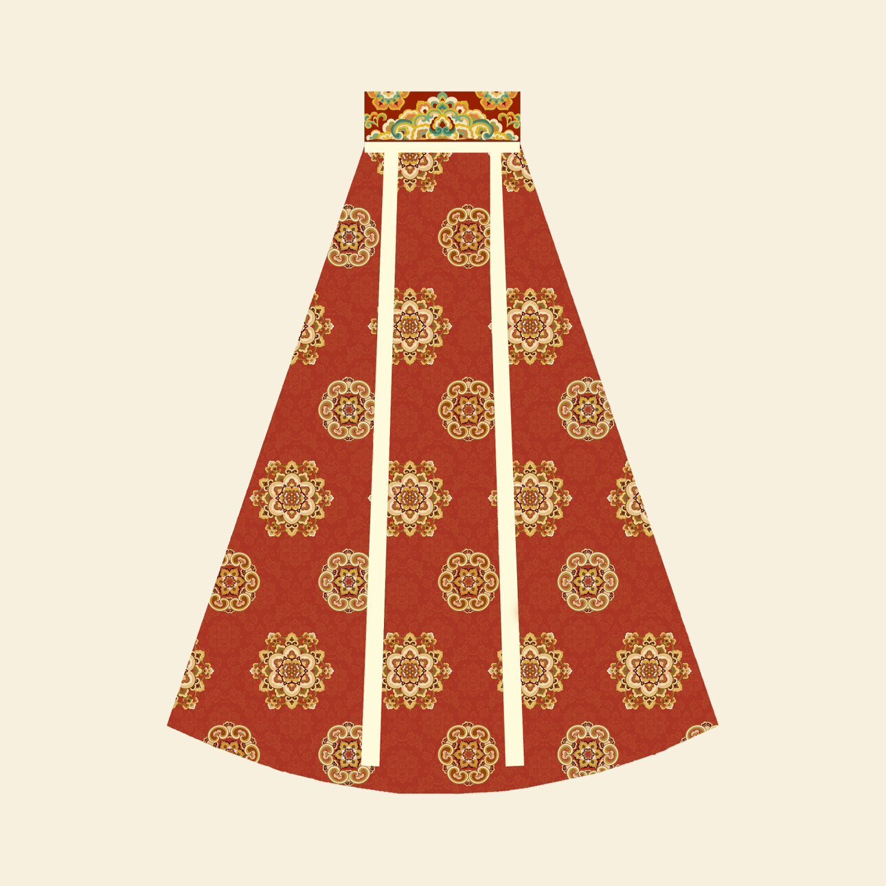 women's plus size hanfu dress red qixiong ruqun - Jianxi Hanfu