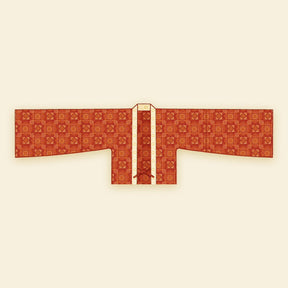 women's plus size hanfu clothes red duijin shirt - Jianxi Hanfu