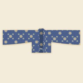 women's summer plus size hanfu  blue duijin shirt - Jianxi Hanfu
