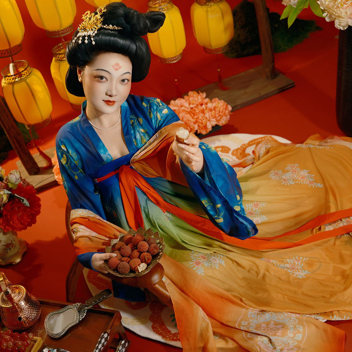 chinese tang dynasty women's plus size hanfu clothes - Jianxi Hanfu