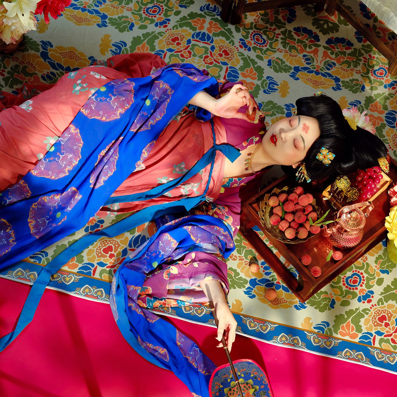 tang dynasty women's plus size hanfu guifei dress - Jianxi Hanfu