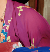 women's plus size pink red duijin shirt - Jianxi Hanfu