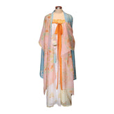 tang dynasty women's plus size hanfu  pink qixiong ruqun dress - Jianxi Hanfu