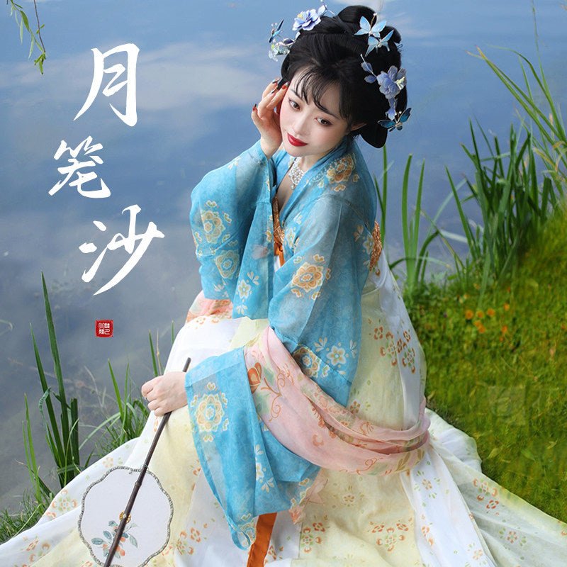 tang dynasty women's summer plus size hanfu clothes - Jianxi Hanfu