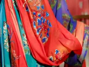 tang dynasty women's hanfu red pibo - Jianxi Hanfu