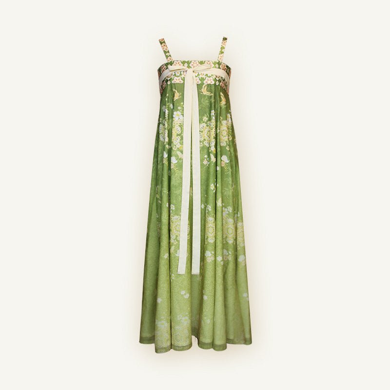 women's plus size hanfu clothes green qixiong ruqun dress - Jianxi Hanfu