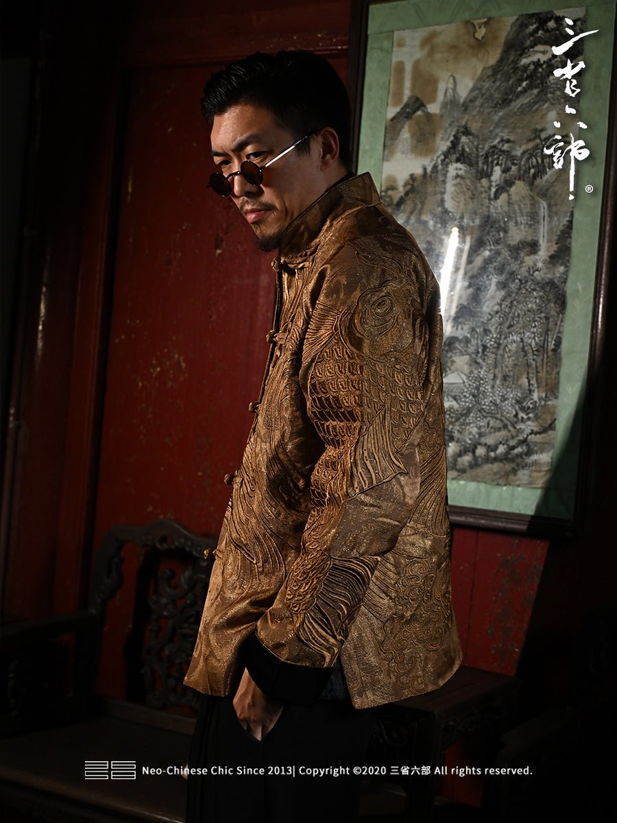 chinese costume unisex tang suit jacket male hanfu - Jianxi hanfu