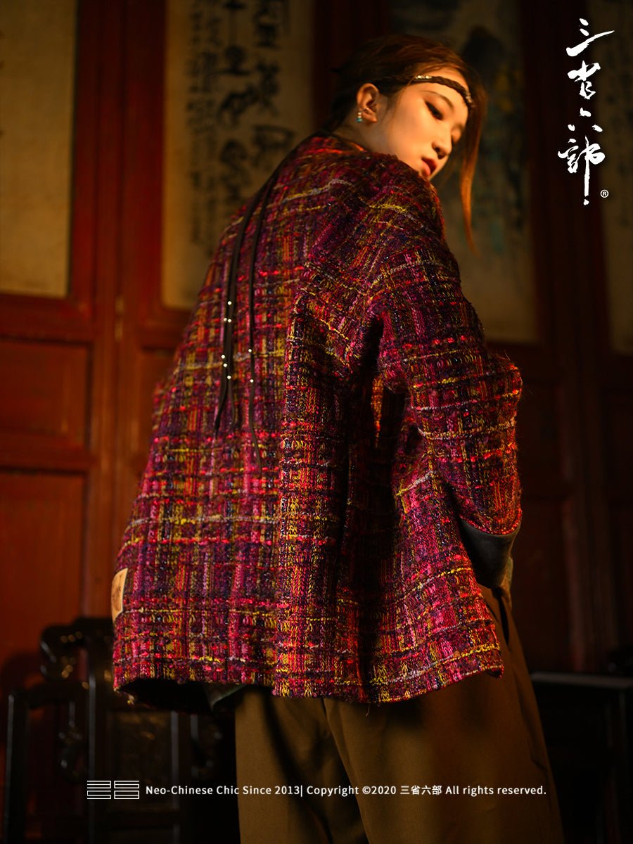 new chinese style spring jaclet women's hanfu red tang suit - Jianxi Hanfu