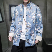 Tang Suit Jacket Crane - Jianxi Hanfu