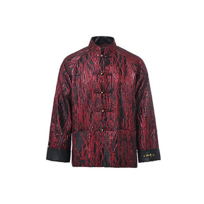 red tang suit jacket chinese men's hanfu clothes - Jianxi Hanfu