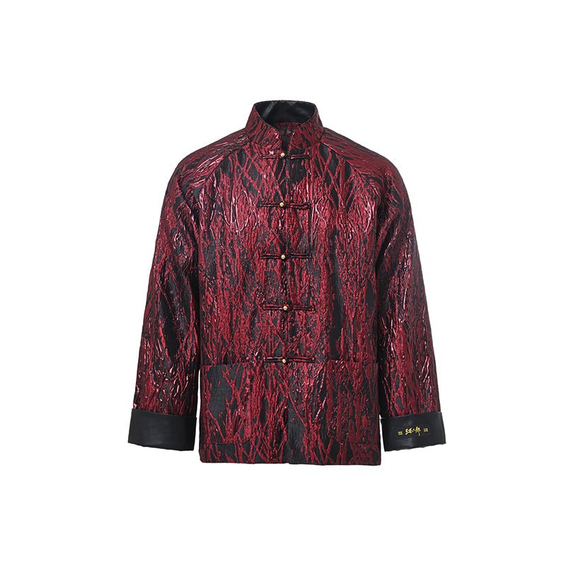 red tang suit jacket chinese men's hanfu clothes - Jianxi Hanfu
