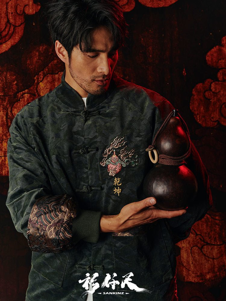 good fortune chinese men's hanfu tang suit - Jianxi Hanfu