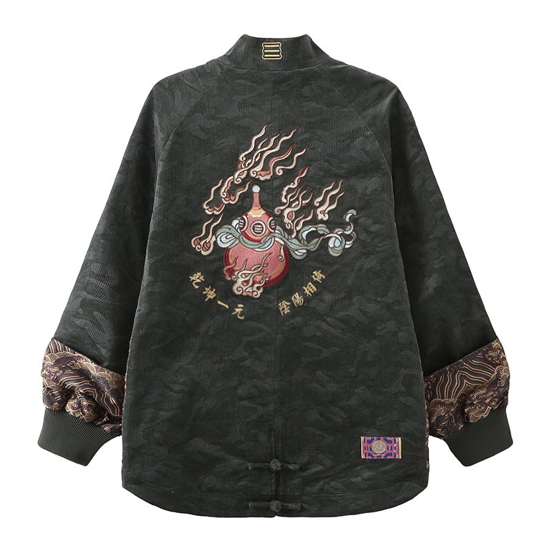 chinese style green jacket tang suit - Jianxi Hanfu