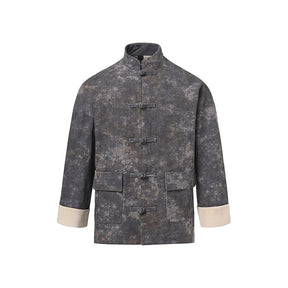 grey tang suit unisex jacket chinese costume - Jianxi Hanfu