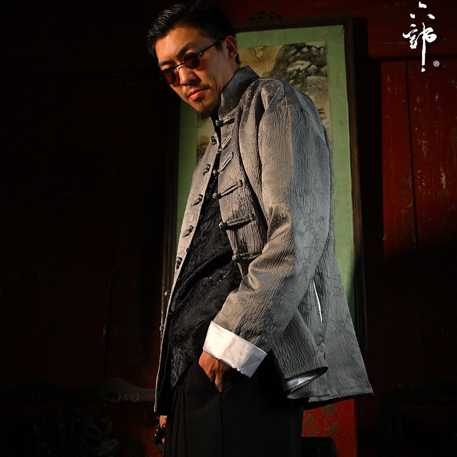 new chinese style men's jacket tang suit - Jianxi Hanfu
